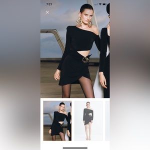 Black color party/ wedding guest dress.